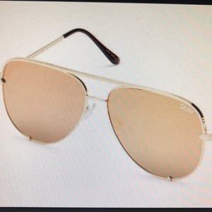 quay desi perskins gold sunglasses